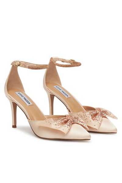 Steve Madden Women's high heels beige STEVE MADDEN-SM19000126 856 CHAMP SATN