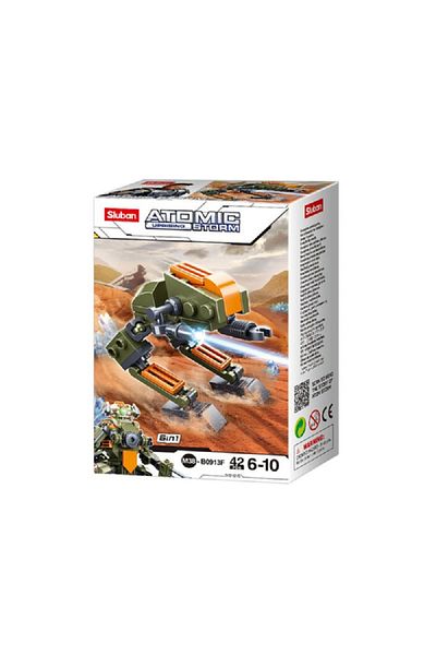 Sluban 42-Piece Atomic Uprising Storm Robot Commander Building Toy Multicolor