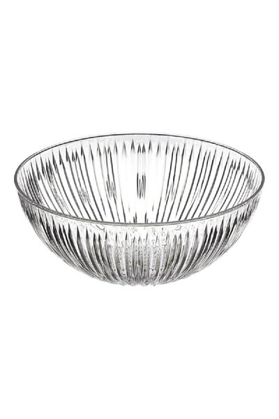 ARROW Crystal Cut Design Contemporary Polystyrene Starburst Bowl
