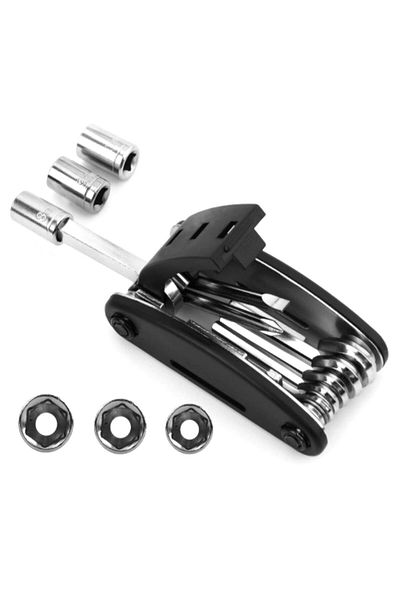 Aptel Bicycle repair kit, 16in1, metal, black, 9x4.5 cm