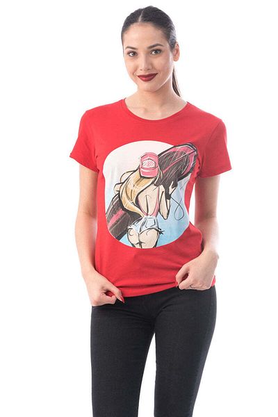 WildFashion Short sleeve T-shirt with surf print G296-3