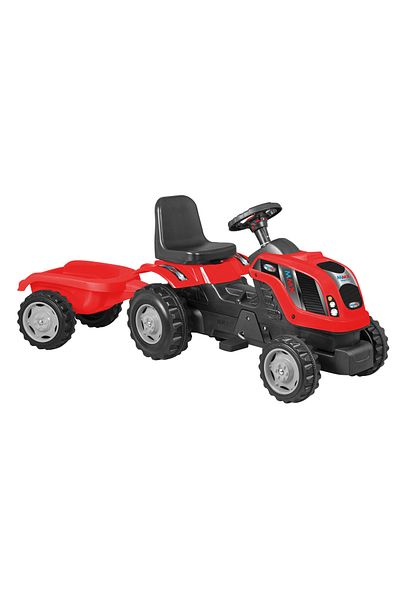Micromax Tractor cu pedale si remorca Micromax MMX, Rosu