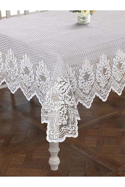 Karna Home Tablecloth Lace Marion Quadrilateral