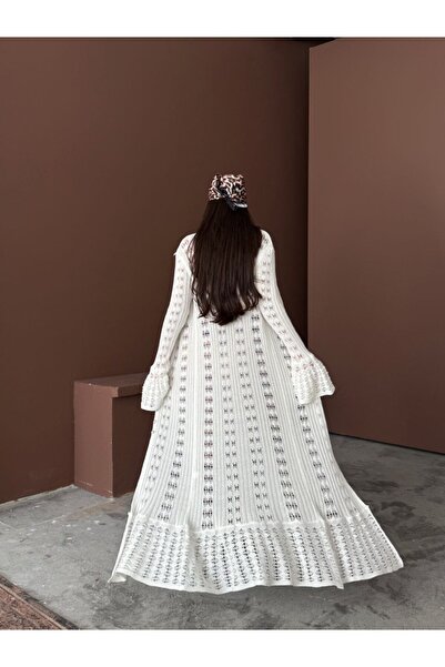 Cistern İstanbul Women's Knitwear Button Detailed Summer Dress