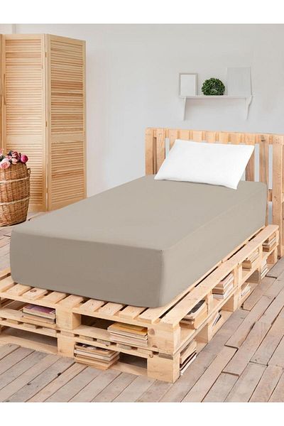 Karna Home Flat Elastic Single Percale Sheet