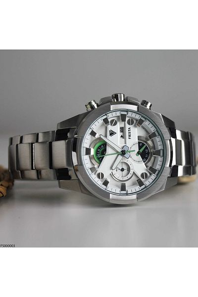 Fiesta Fs000003 Men's Wrist Watch with Steel Band