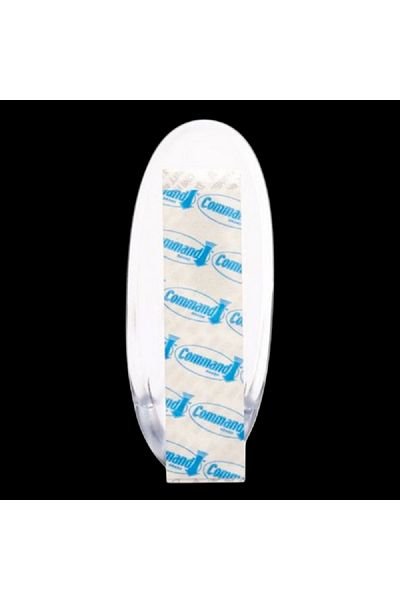 COMMAND Hook with 2 Strips Clear Large