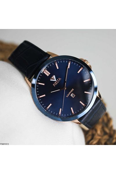 Fiesta Fs601013 Men's Wrist Watch with Leather Band