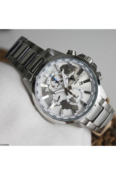 Fiesta Fs000008 Men's Wrist Watch with Steel Band