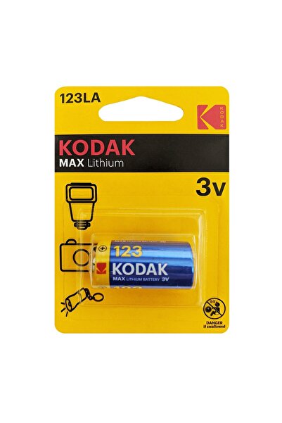 Kodak Photo battery K123LA MAX Lithium 3V, type CR123A, in blister, 1500 mAh, without Mercury