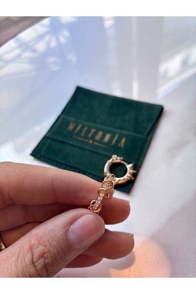 Miltonia Bronze Hoop Steel Earrings