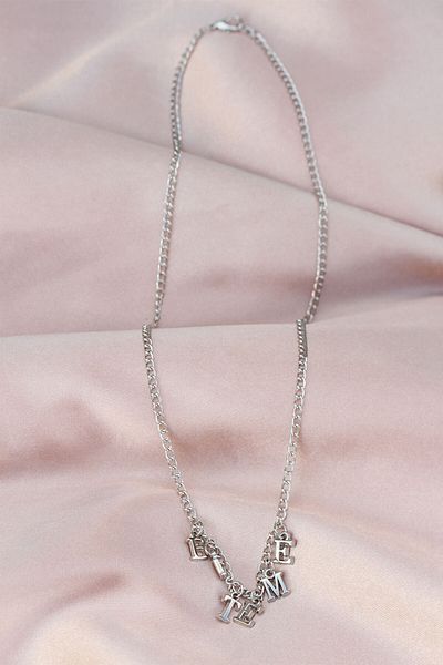 BESKAR New Season Silver Color Dangle Women's Necklace with Ending Written
