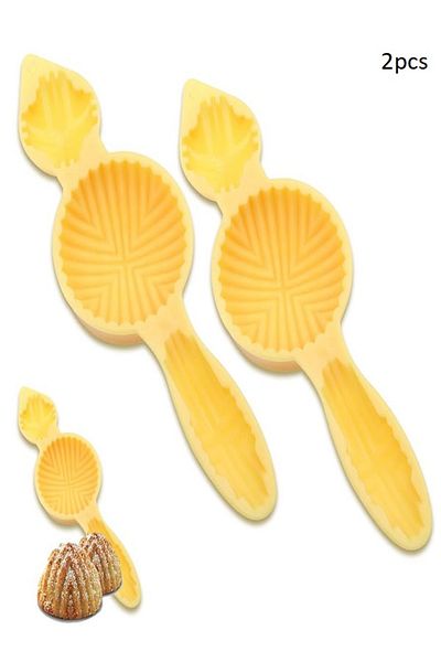 Generic 2pcs Cookie Cutter, 4 Shapes Mooncake Cookie Cutter, Press Bread Mold Plastic Cookie and Candy Stamping Mold