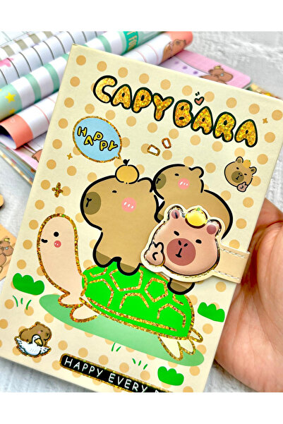 ZeCo Collection Capybara Turtle Friends Special Design Notebook with Magnet