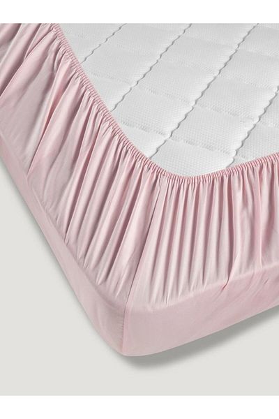 Karna Home Bed Sheet Cotton Satin Solid