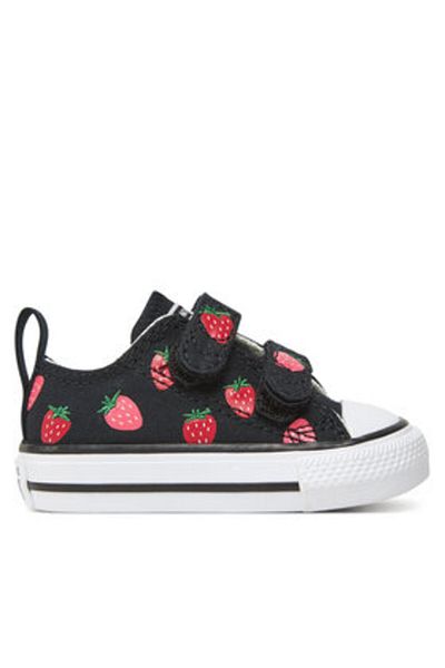 converse Teniși negri pentru fete CONVERSE-A14929C 001 NEGRU/ROȘU MOALE/ROZ PEPENE VERDE