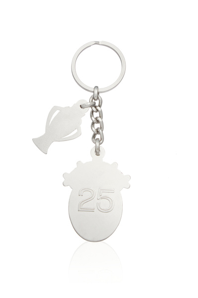 Galatasaray Metal Keychain with 5 Star Trophy
