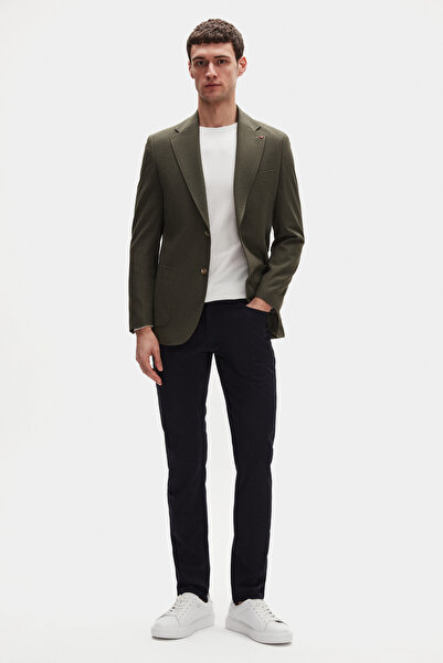 D'S Damat Ds Damat Regular Fit Khaki Plain Fabric Jacket