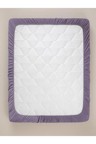 Karna Home Satin Fitted Sheet Suitable for Wide Beds – Modern Elegance with Slippery Texture