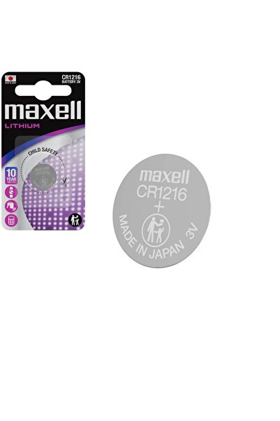 Maxell Baterie litiu Maxell CR1216, 3V, tip monedă, diametru 12,5 mm x înălți...