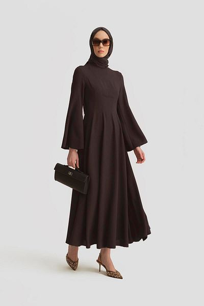 Armine Φόρεμα Flowy Flared 25Y9005 Bitter Brown