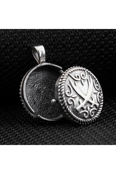 shop Çift Taraflı Zulfikar Desenli Açılabilir Cevşen 925 Ayar Gümüş Erkek Kol...