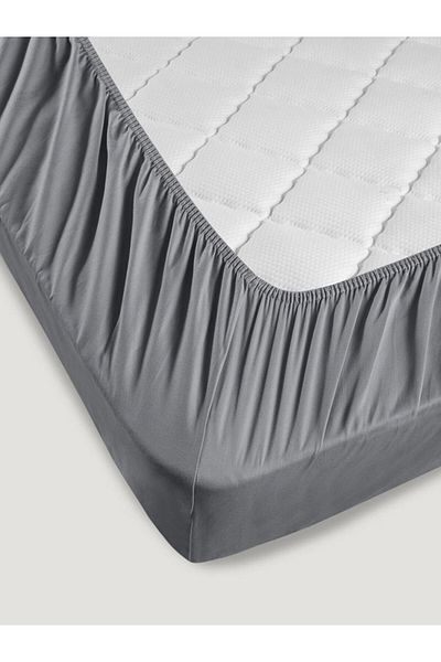 Karna Home Bed Sheet Cotton Satin Solid