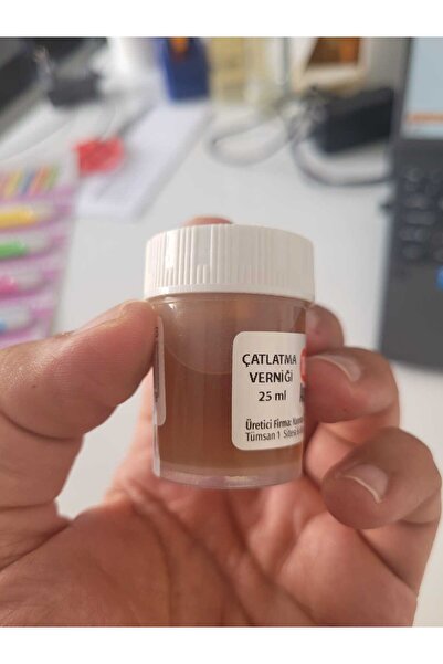 O&S Oyun ve Sanat Eğlen-Üret Çatlatma vernik, resim ressam doğal seramik hamuru akrilik guaj boya için çatlatma verniği