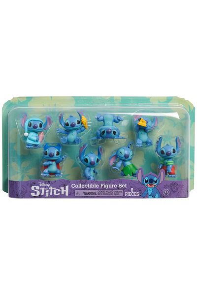 JustPlay Set of 8 Disney Stitch collectible figurines