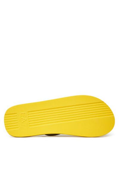 EA7 Emporio Armani Flip-flops bărbătești negri EA7 EMPORIO ARMANI-XCQ004 XK196 U506 CYBER GALBEN+NEGRU