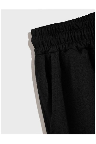 LAUSRA Men's Flexible Comfortable Wear Black Mini Cut Shorts Suitable for Beach Wear in the Sea
