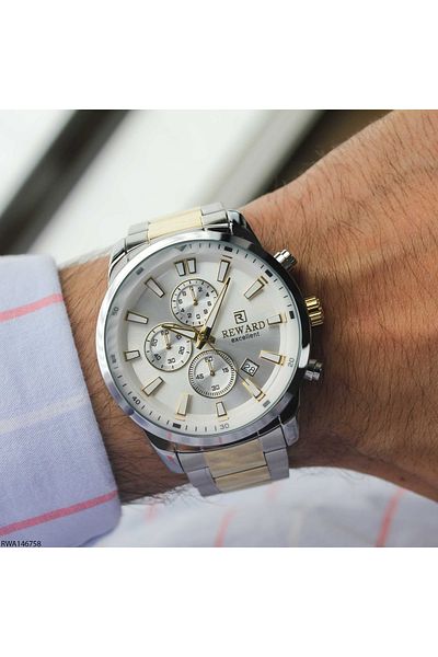 Reward Rwa146758 Men's Wrist Watch with Steel Band