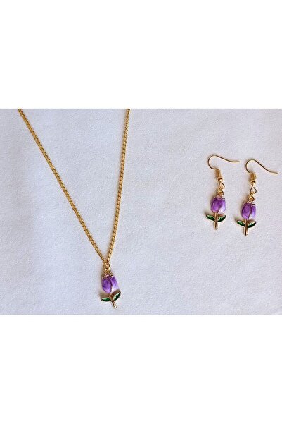 Shiklik MODA Stylish Rose Pattern Women's Jewelry Set - Elegant Earrings and ...