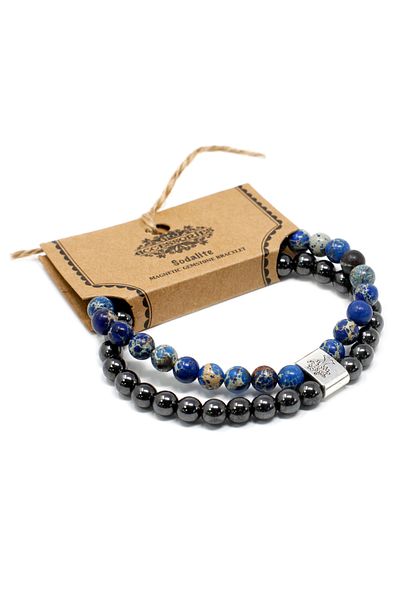 OEM Therapeutic Magnetic Bracelet | Hematite & Sodalite