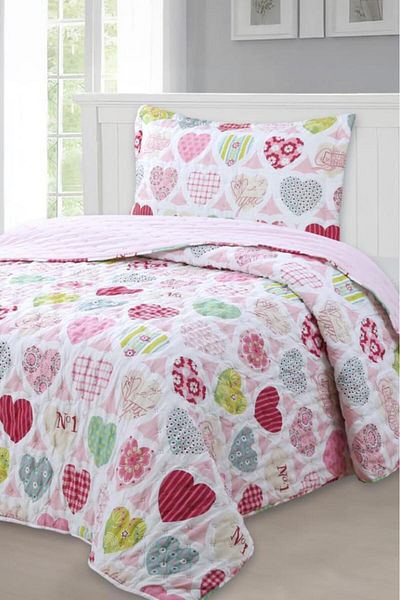 Çeyiz Diyarı Love Teen and Children Single Bedspread 180X240
