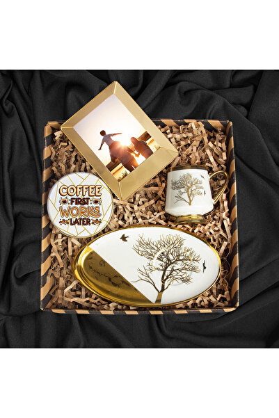 EJOYA Kişiye Özel Fotoğraflı Türk Kahvesi Fincanı Mum ve Fotoğraflık Hediye S...