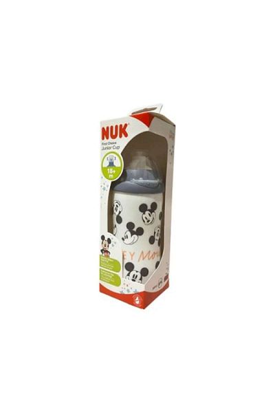 Nuk Cana NUK Junior cu sistem 'push-pull', 18 luni+, 300ml Disney Mickey negru