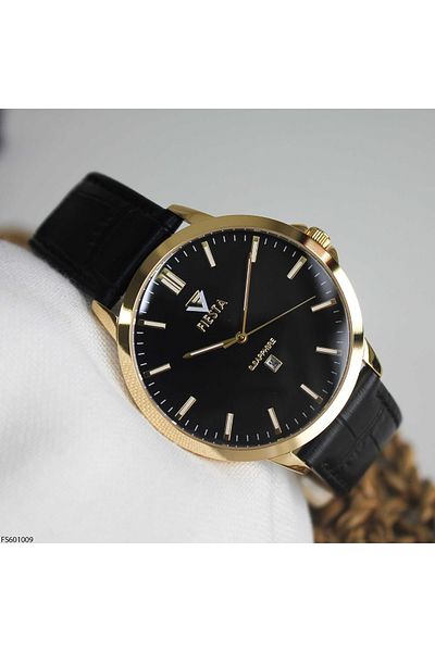 Fiesta Fs601009 Men's Wrist Watch with Leather Band