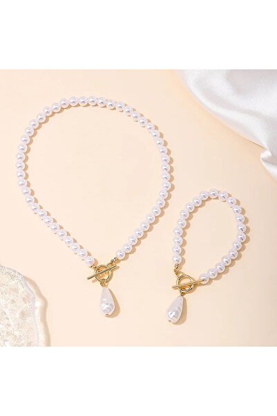 Shiklik MODA Elegant White Pearl Jewelry Set: the Perfect Complement to Your ...