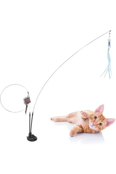 TTT 2-Piece Suction Cup Fishing Rod Toy