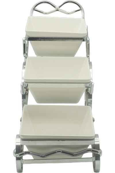 rexa 3-Tier Ceramic Buffet Stand – Elegant Serving Display for Parties, Desserts & Events