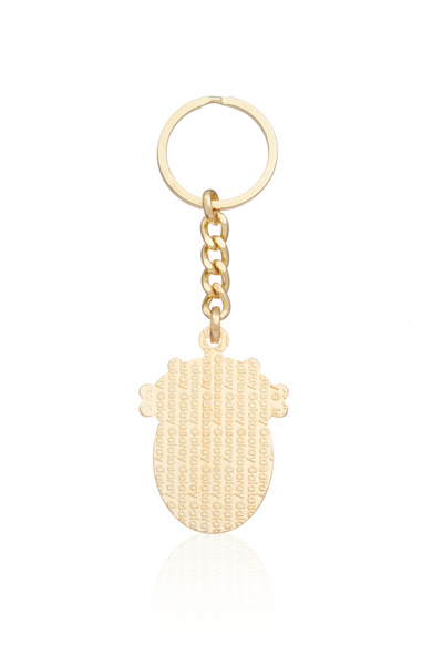Galatasaray 5 Star Black Gold Metal Keychain