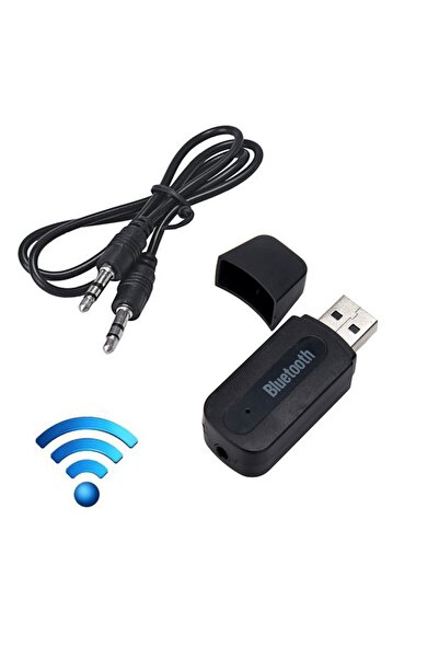 WASHA Bluetooth Dongle Usb/aux 3.5mm Kablosuz Stereo Ses Müzik Alıcısı/adaptör Dongle Uyumlu