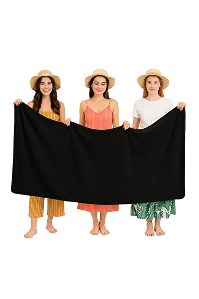 Fabienne Oversized 2Pc Beach Towel 100x200cm Microfiber Pool Towel Soft & Large Bath Sheet, Spa Towel
