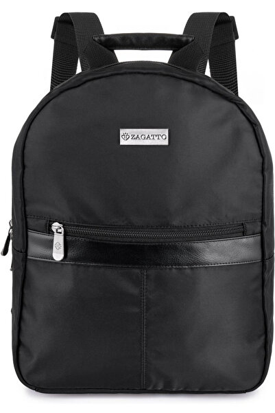 zagatto Women’s backpack, black, waterproof, lightweight, 31x25x10 cm, casual...