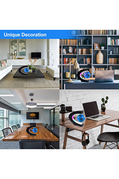 OEM Decorative LED lamp Globe Terra with magnetic levitation, diameter 85 mm, height 17.5 cm