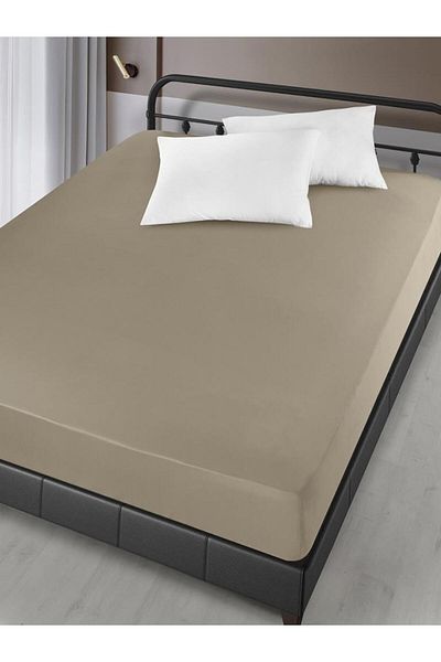Karna Home Bed Sheet Cotton Satin Solid