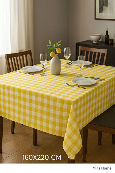 Mira Home مفرش طاولة منقوش مقاس 160×220 سم ريفي