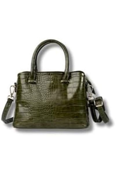 AMICA Daphne Reptile Textured Vegan Leather Ladies Shoulder Crossbody Handbag