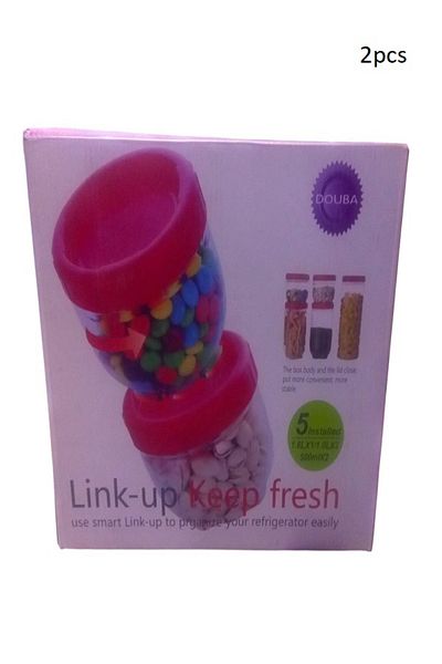 Generic 2-piece airtight food storage container set, used to keep food in the refrigerator or kitchen in an organized manner